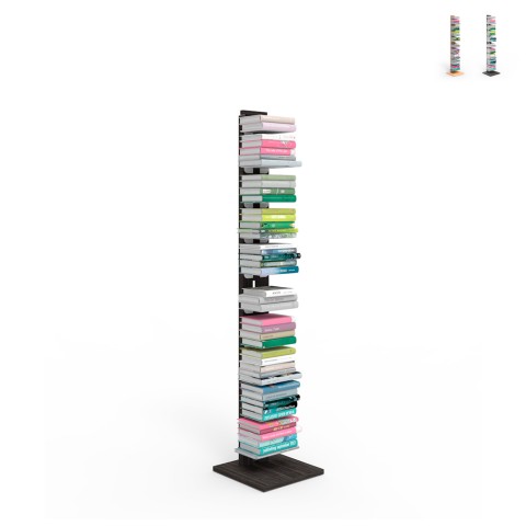 Verticale boekenrek kolom h150cm hout 10 planken Zia Ortensia MH Aanbieding