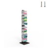 Verticale boekenrek kolom h150cm hout 10 planken Zia Ortensia MH Aanbieding