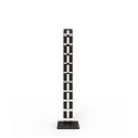 Verticale boekenrek kolom h150cm hout 10 planken Zia Ortensia MH Model