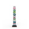 Verticale boekenrek kolom h150cm hout 10 planken Zia Ortensia MH Karakteristieken