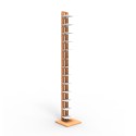 Verticale boekenrek hout h195cm 13 planken Zia Ortensia H Catalogus