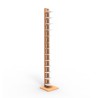 Verticale boekenrek hout h195cm 13 planken Zia Ortensia H Catalogus