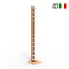 Verticale boekenrek hout h195cm 13 planken Zia Ortensia H Korting