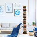 Verticale boekenrek hout h195cm 13 planken Zia Ortensia H Aanbod