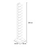 Verticale boekenrek hout h195cm 13 planken Zia Ortensia H 