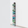 Verticale houten wandboekenkast h195cm 13 planken Zia Ortensia WH Keuze