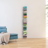 Verticale houten wandboekenkast h195cm 13 planken Zia Ortensia WH Aanbod