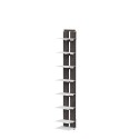 Zwevende houten boekenkast h105cm met 7 verticale planken Zia Ortensia SF Catalogus