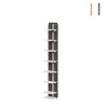 Zwevende houten boekenkast h105cm met 7 verticale planken Zia Ortensia SF Aanbieding