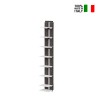 Zwevende houten boekenkast h105cm met 7 verticale planken Zia Ortensia SF Korting