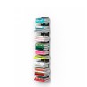 Zwevende houten boekenkast h105cm met 7 verticale planken Zia Ortensia SF Model
