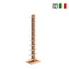Zia Bice MH verticale boekenkast, 150 cm hoog, dubbelzijdig, 20 planken Korting