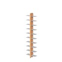 Dubbelzijdige houten wandboekenkast h150cm met 20 planken Zia Bice WMH Catalogus