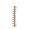 Dubbelzijdige houten wandboekenkast h150cm met 20 planken Zia Bice WMH Catalogus