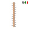Dubbelzijdige wandkast h195cm van hout met 26 planken Zia Bice WH Kortingen