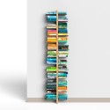 Wandkast h195cm dubbelzijdige houten boekenkast 26 planken Zia Bice WH Karakteristieken