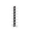 Vrijhangende dubbelzijdige houten boekenkast h105cm met 14 planken Zia Bice SF Catalogus