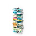 Vrijhangende dubbelzijdige houten boekenkast h105cm met 14 planken Zia Bice SF Keuze