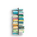 Vrijhangende dubbelzijdige houten boekenkast h105cm met 14 planken Zia Bice SF Karakteristieken