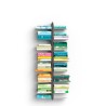 Vrijhangende dubbelzijdige houten boekenkast h105cm met 14 planken Zia Bice SF Karakteristieken