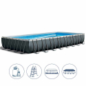 Bovengronds zwembad Intex 26372 ex 28372 Ultra Frame groot rechthoekig 975x488x132