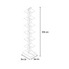Zia Flora H Kolomvormige Plantenstandaard voor Binnen, 13 Planken Design Afmetingen