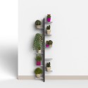 Indoor wandgemonteerde design plantenbakken 10 schappen Zia Flora WMH Keuze