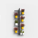 Hangende plantenhouder voor binnen, design met 8 planken Zia Flora SF Keuze