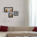 Set van 3 rechthoekige wandplanken Tribù - Modern wandrek Korting
