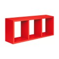 Moderne rechthoekige wandplank met 3 vakken Tristano Aanbieding