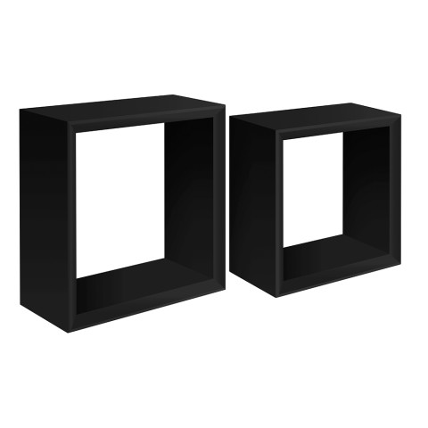 Set van 2 kubusvormige wandplanken modern design Ginevra Aanbieding