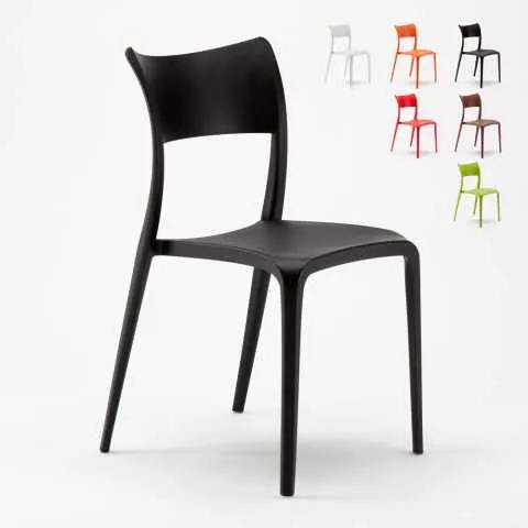 Set van 20 stapelbare polypropyleen stoelen Parisienne Aanbieding