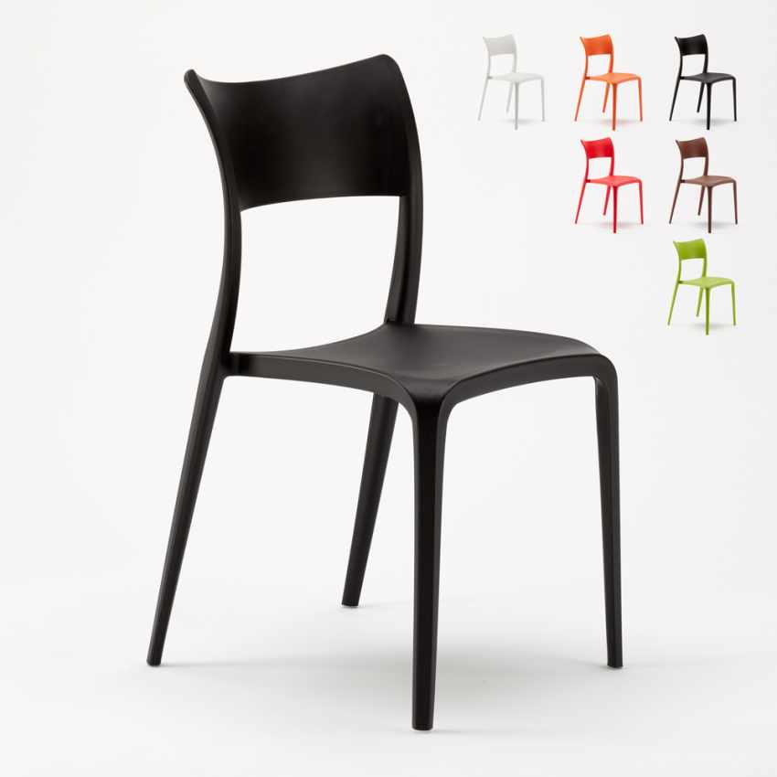 Set van 20 stapelbare polypropyleen stoelen Parisienne Aanbieding