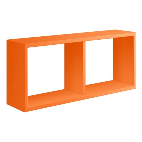 Moderne rechthoekige wandplank met 2 vakken Morgana Aanbieding