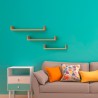 Set van 3 wandplanken woonkamer modern rek Calamita Maxi Afmetingen