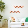Moderne decoratieve wandplank Saetta voor woonkamer Afmetingen