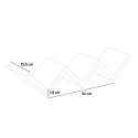 Moderne decoratieve wandplank Saetta voor woonkamer 