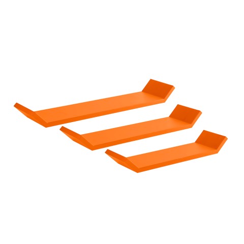 Set van 3 moderne wandplanken voor de woonkamer, model Barchetta Aanbieding