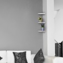 Moderne hoekwandplank voor woonkamer Angolo Korting