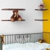 Houten wandplank massief voor woonkamer Saturno boekenplank muurmontage Korting