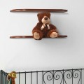 Houten wandplank massief voor woonkamer Saturno boekenplank muurmontage Aanbieding