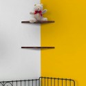 Saturno houten hoekwandplank voor aan de muur Aanbieding
