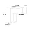 Moderne design wandplank decoratief rek woonkamer Lettera 