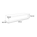 Wandplank met lade voor woonkamer, hal, kantoor Lego Maxi 