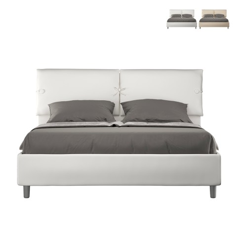 Tweepersoonsbed met opbergruimte 160x190 gestoffeerde kussens Sleeper Aanbieding