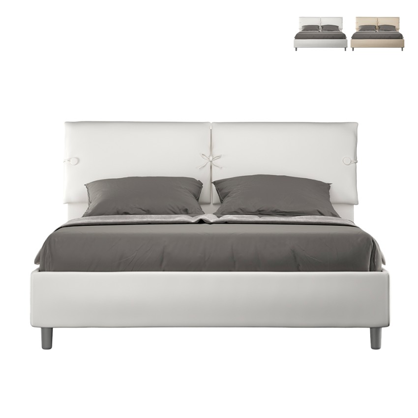 Tweepersoonsbed met opbergruimte 160x190 gestoffeerde kussens Sleeper Aanbieding