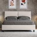 Tweepersoonsbed met opbergruimte 160x190 gestoffeerde kussens Sleeper Kortingen