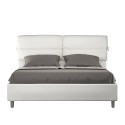 Tweepersoonsbed 160x190 met opbergruimte en gevoerde hoofdkussens Nandy Korting