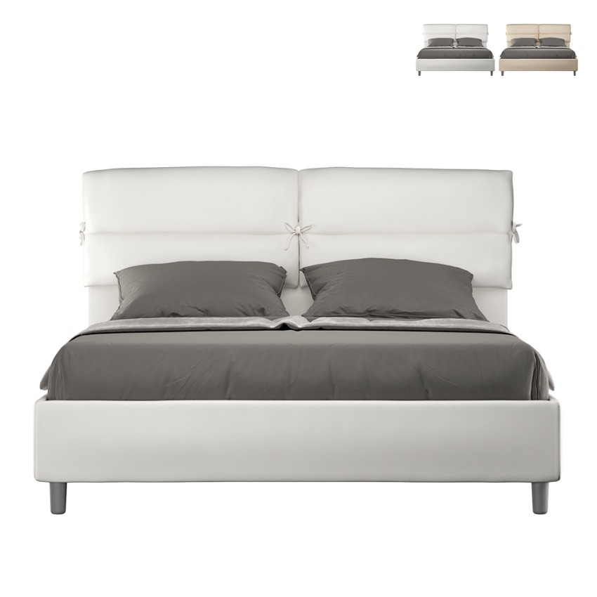Tweepersoonsbed 160x190 met opbergruimte en gevoerde hoofdkussens Nandy Aanbieding Tweepersoonsbed 160x190 met opbergruimte en gevoerde hoofdkussens Nandy Aanbieding