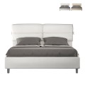 Tweepersoonsbed 160x190 met opbergruimte en gevoerde hoofdkussens Nandy Aanbieding
